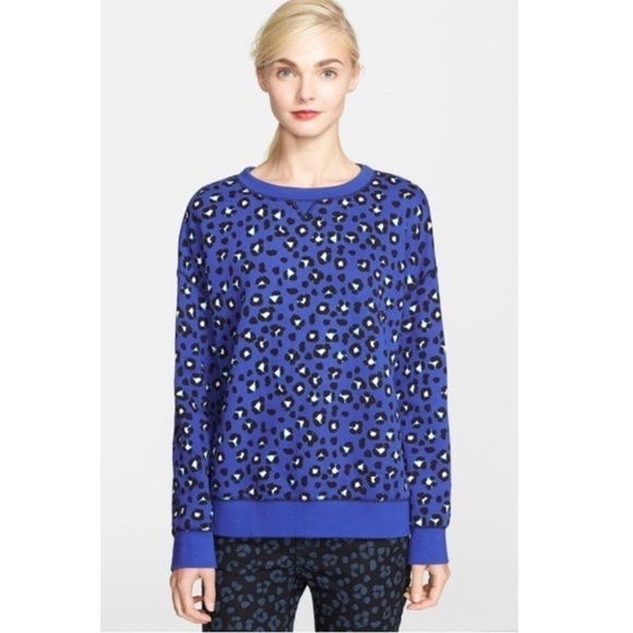 kate spade • cyber tokyo cheetah sweatshirt - Picture 1 of 11